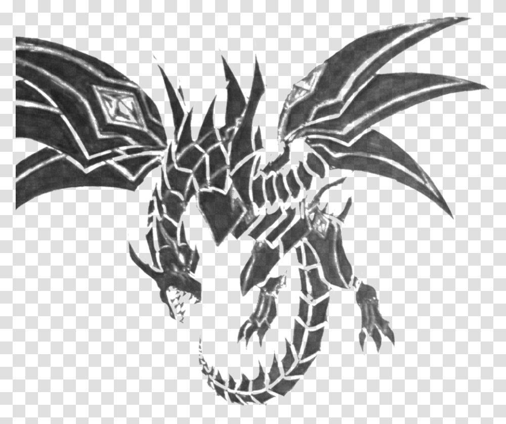 Collection Of Free Drawing Dragon Dark Red Eyes Darkness Dragon Drawing, Stencil, Emblem Transparent Png