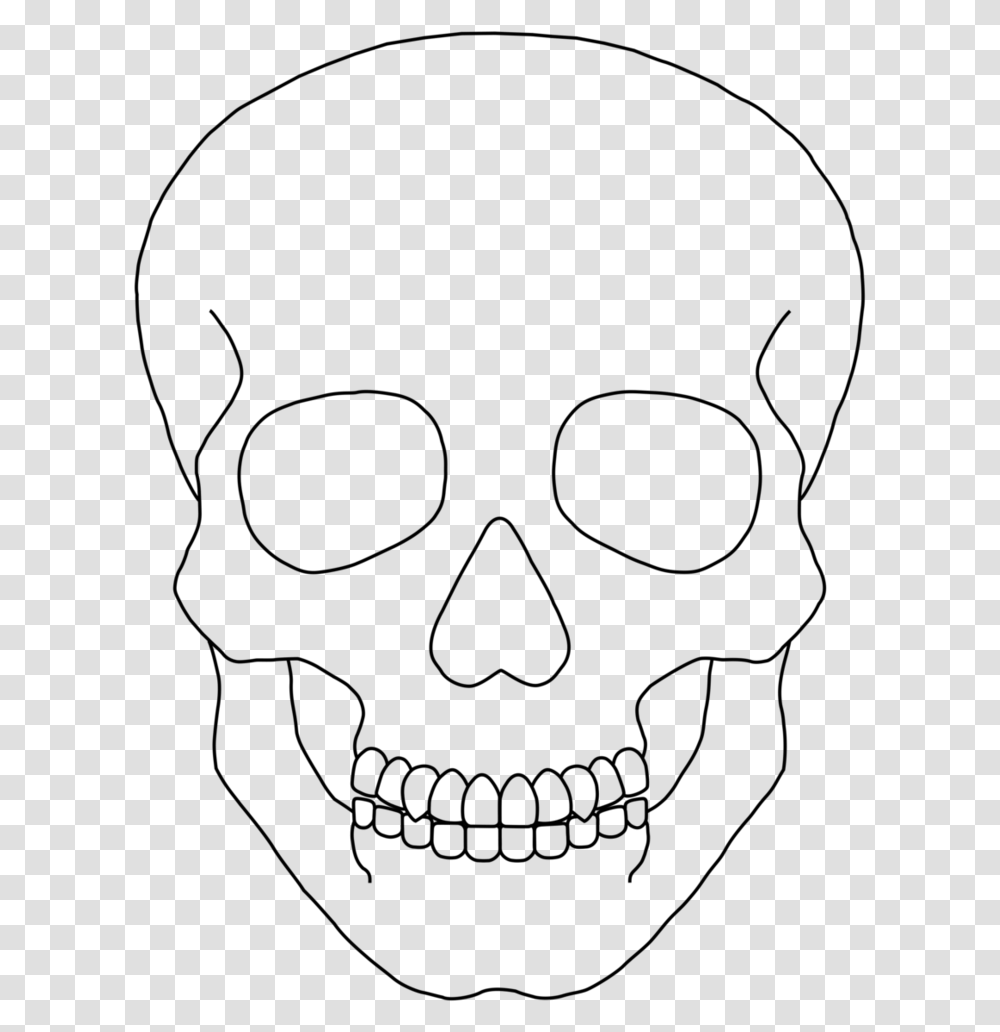 Collection Of Free Easy Drawing Sugar Skull Download, Gray, World Of Warcraft Transparent Png