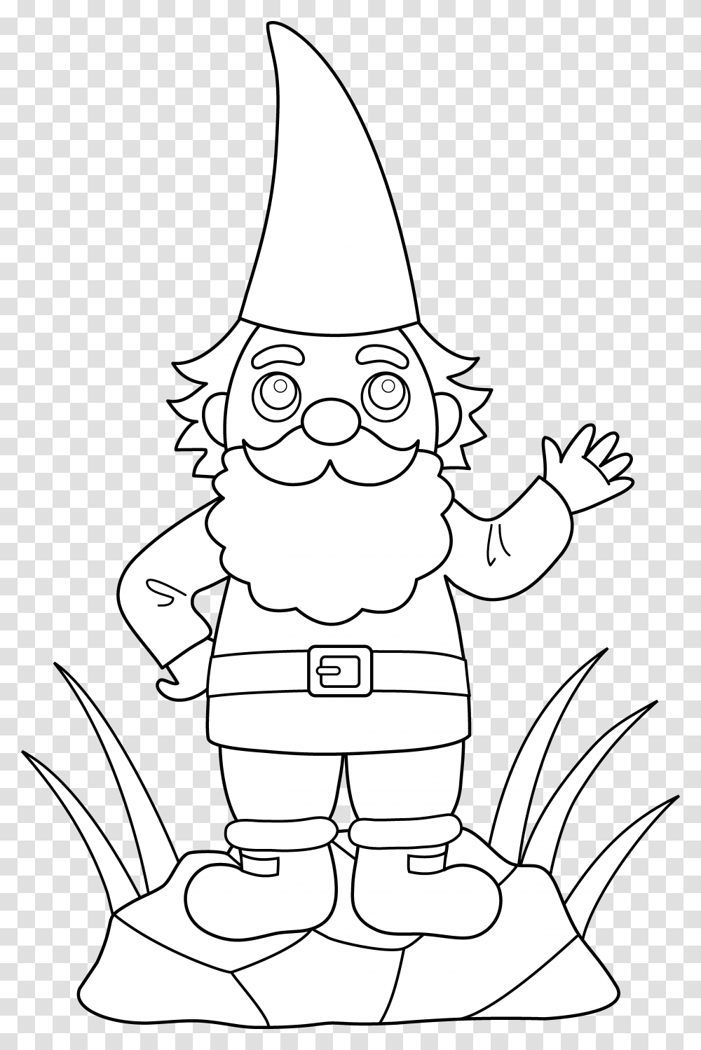 Collection Of Free Gnome Drawing Family Download On Coloring Book, Elf, Performer Transparent Png
