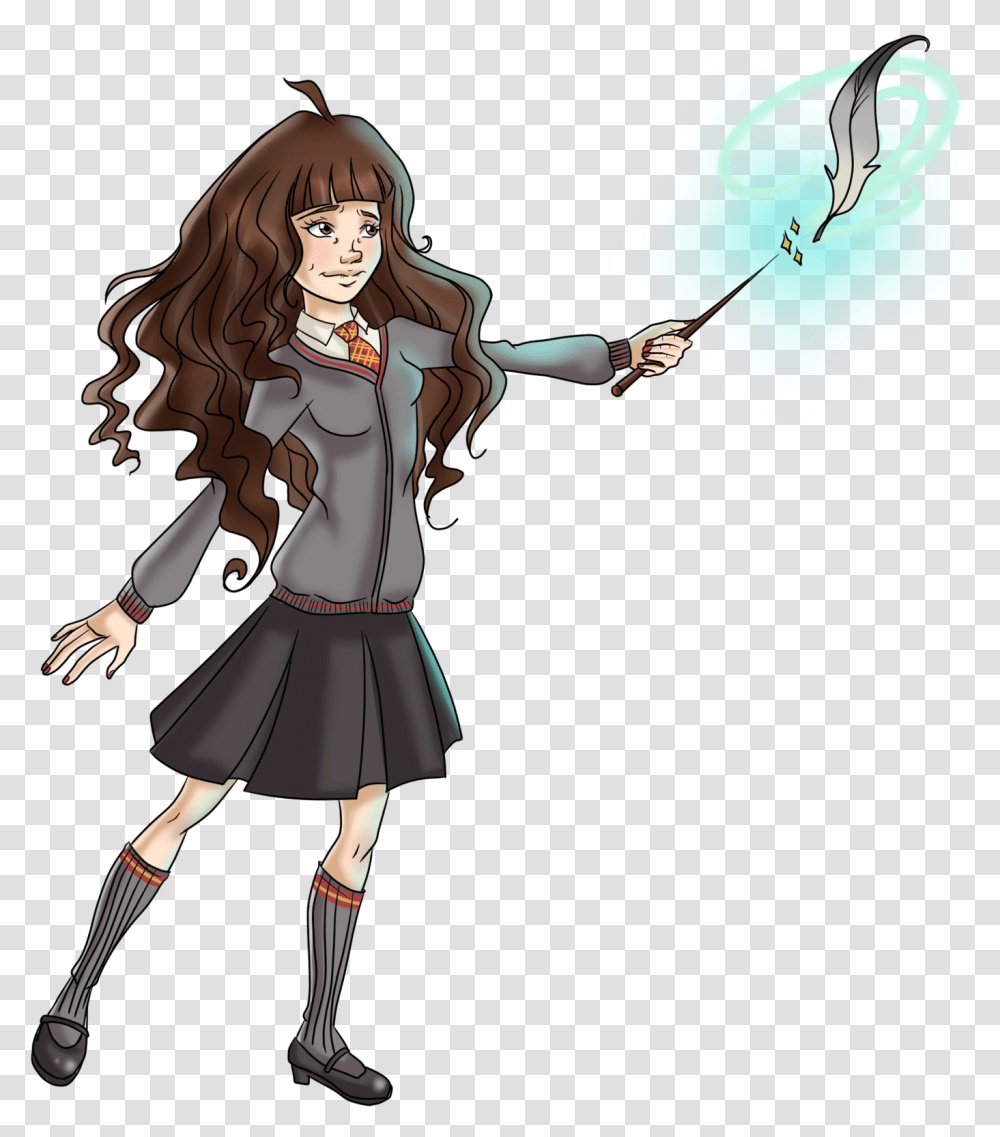 Collection Of Free Hermione Drawing Lemon Download Hermione Harry Potter Drawing, Person, Human, Manga, Comics Transparent Png