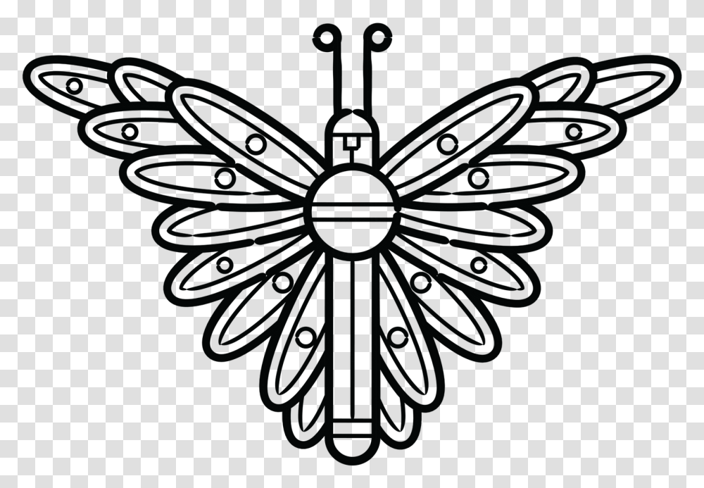 Collection Of Free Moth Drawing Symbol Download On Aztec Butterfly Symbol, Invertebrate, Animal, Insect, Spider Transparent Png