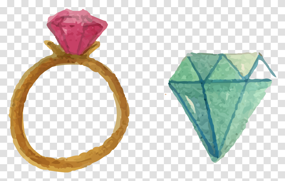 Collection Of Free Ring Drawing Watercolor Wedding Ring Watercolor, Jewelry, Accessories, Accessory, Gemstone Transparent Png