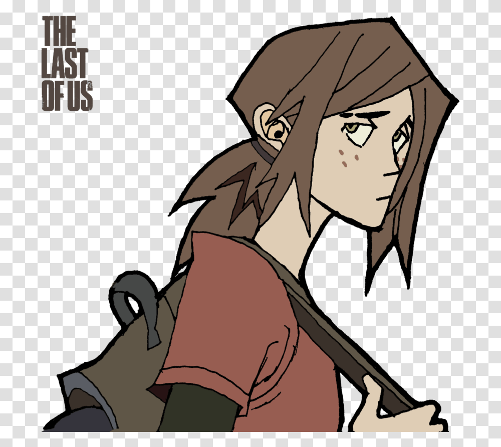 Collection Of Free Switchblade Drawing Ellies Download Ellie The Last Of Us Cartoon, Comics, Book, Manga, Person Transparent Png