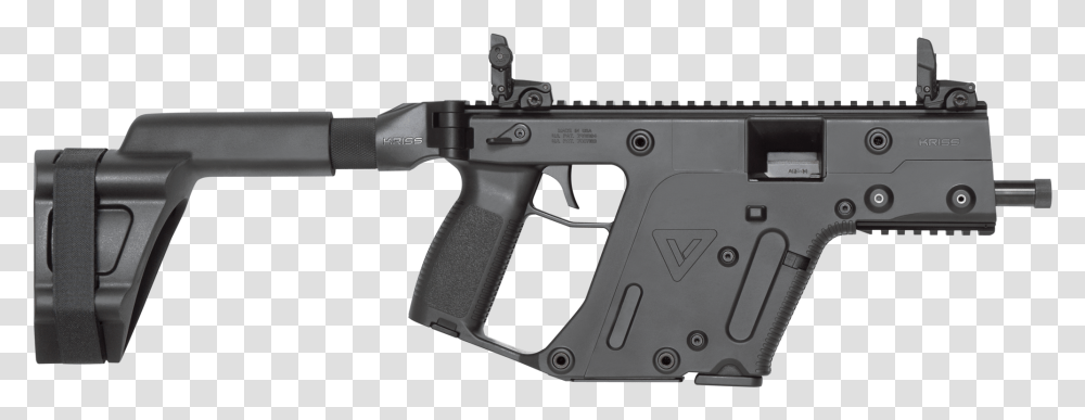 Collection Of Free Vector Firearms Kriss Vector 10mm Pistol, Gun, Weapon, Weaponry, Rifle Transparent Png