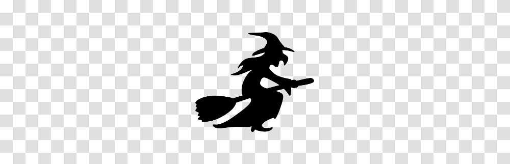 Collection Of Free Witch Silhouette Clip Art Download Them, Stencil, Bird, Animal Transparent Png