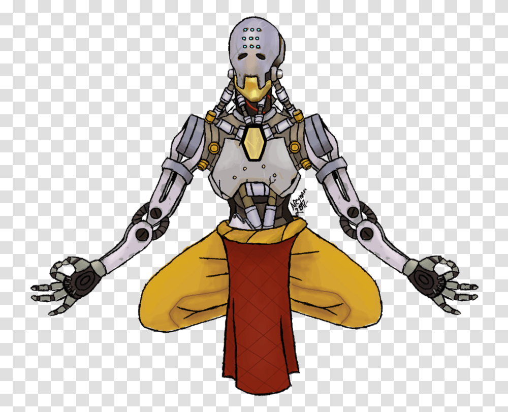 Collection Of Free Zenyatta Zenyatta, Robot, Person, Human Transparent Png