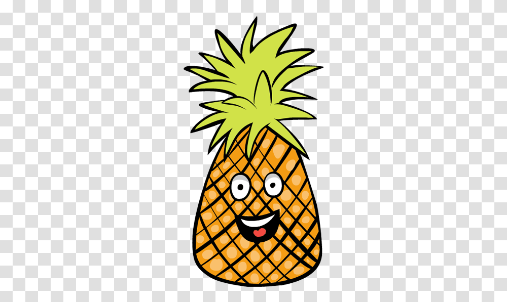 Collection Of Funny Funny Pineapple Clipart, Plant, Fruit, Food Transparent Png