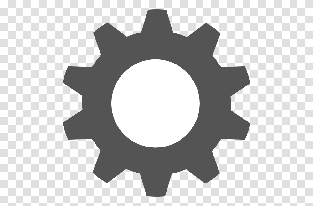 Collection Of Gear Silhouette Download Them And Try To Solve, Machine, Cross Transparent Png