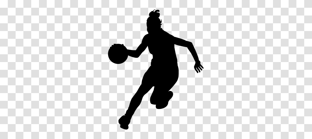 Collection Of Girls Basketball Silhouette Download Them And Try, Gray, World Of Warcraft Transparent Png