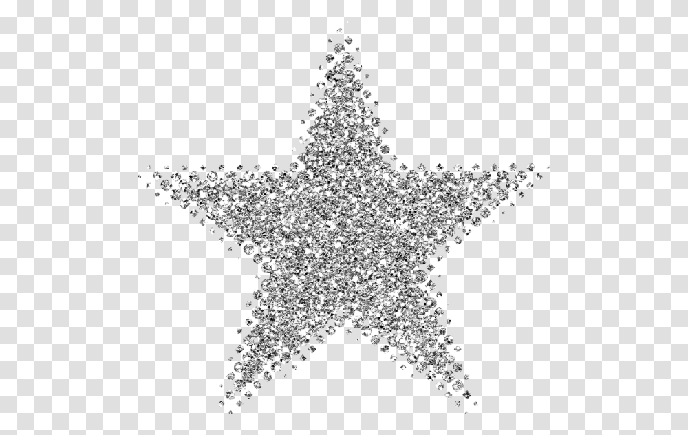 Collection Of Glitter Star High Quality Silver Glitter Star Clipart, Light, Chandelier, Lamp Transparent Png
