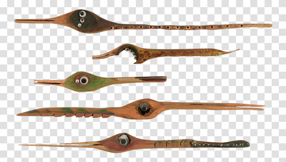 Collection Of Hand Carved Folk Art Birds Antique Tool, Propeller, Machine Transparent Png