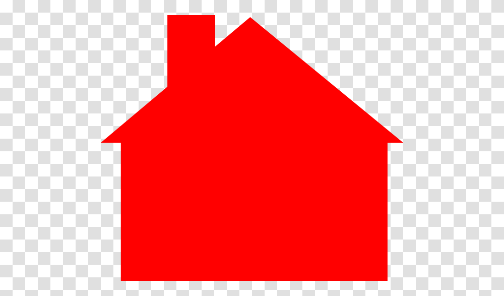 Collection Of House Outline Clipart Red Red House Outline Clipart, Label, Triangle, Logo Transparent Png