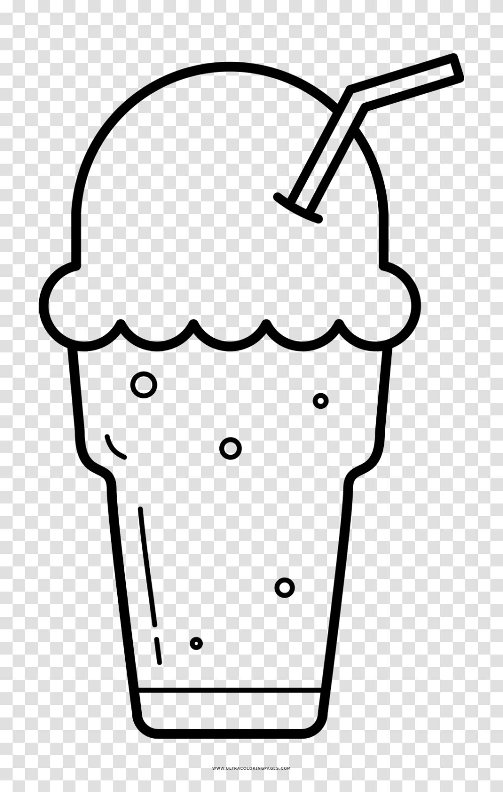 Collection Of Ice Cream Float Coloring, Gray, World Of Warcraft Transparent Png