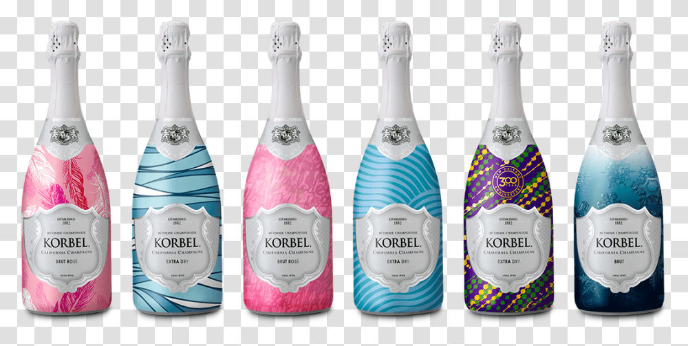 Collection Of Korbel California Champagne Seasonal Glass Bottle, Beverage, Drink, Sake, Alcohol Transparent Png