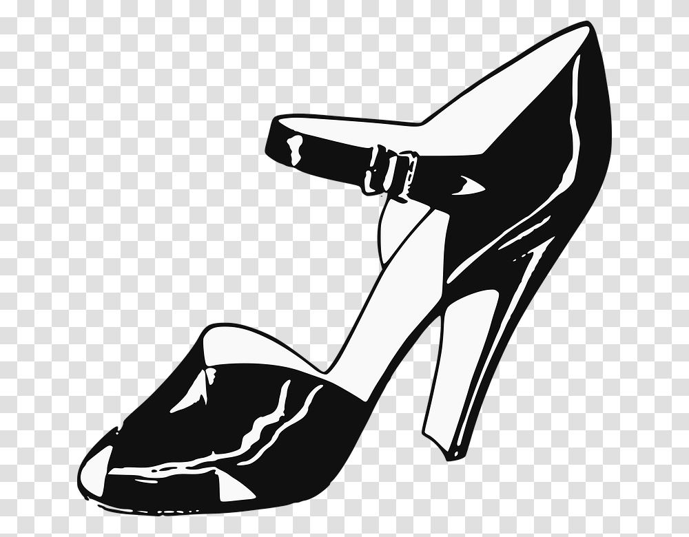Collection Of Ladies Shoes Amp Chappals Clipart, Apparel, Footwear, High Heel Transparent Png