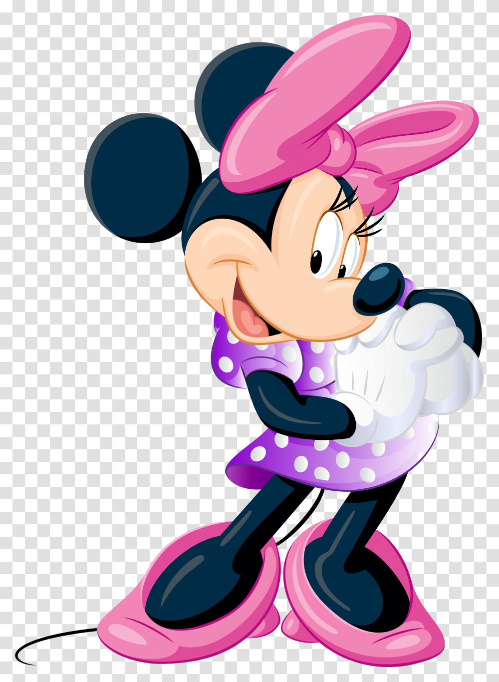 Collection Of Minnie Mouse Clipart Minnie Mouse, Performer, Floral Design, Purple Transparent Png