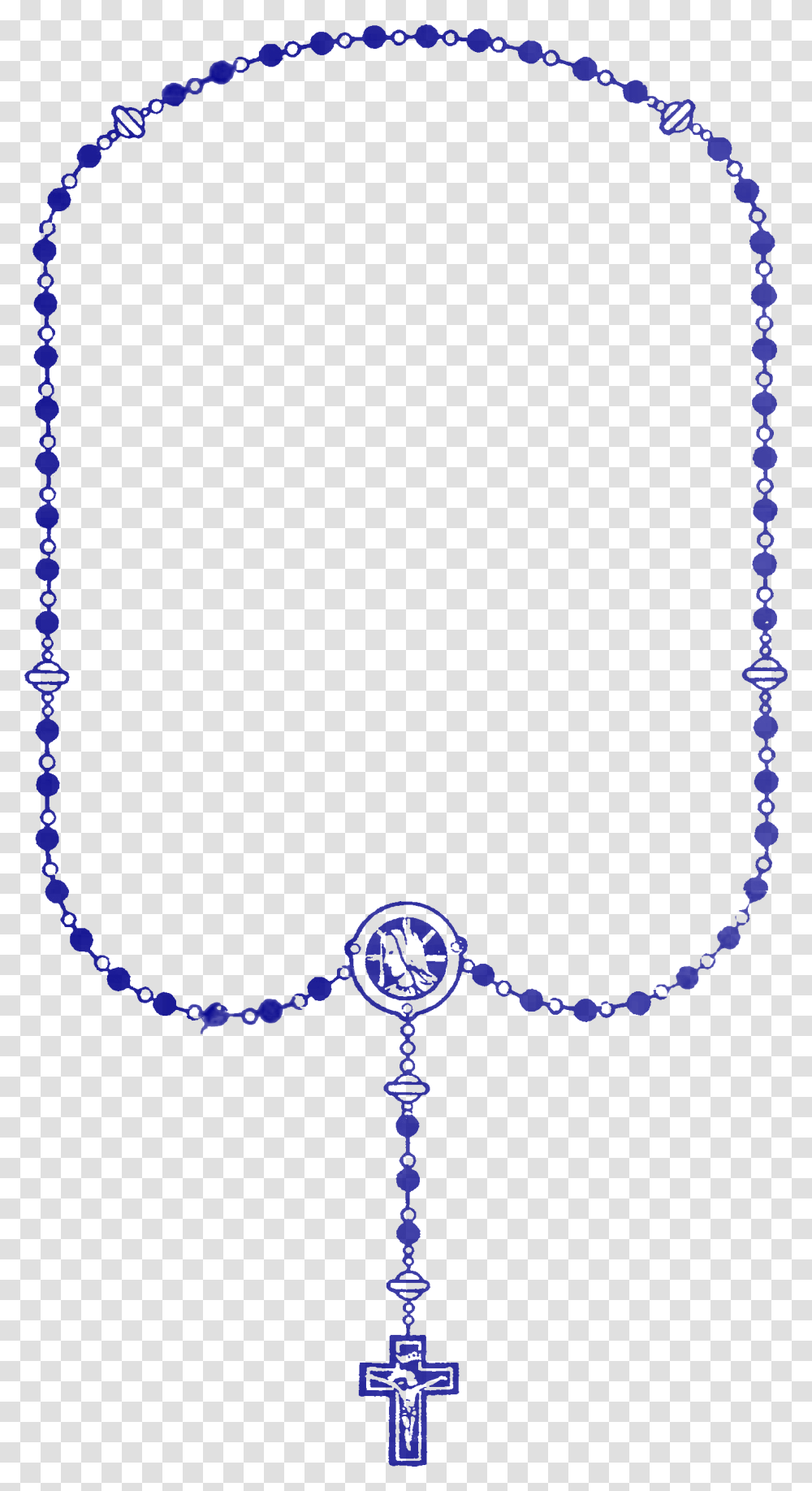 Collection Of Rosary Clipart Rosary Blue, Necklace, Jewelry, Accessories Transparent Png