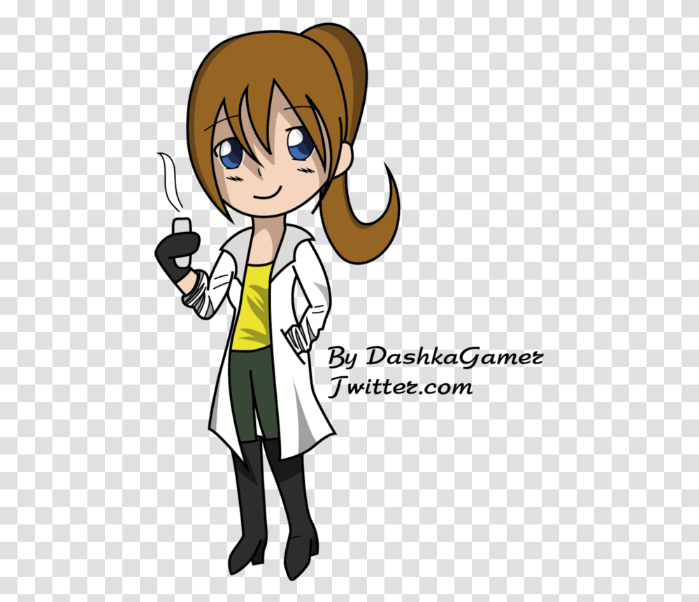 Collection Of Scientist Drawing Anime Scientist Drawing Girl, Person, Human, Doctor, Book Transparent Png