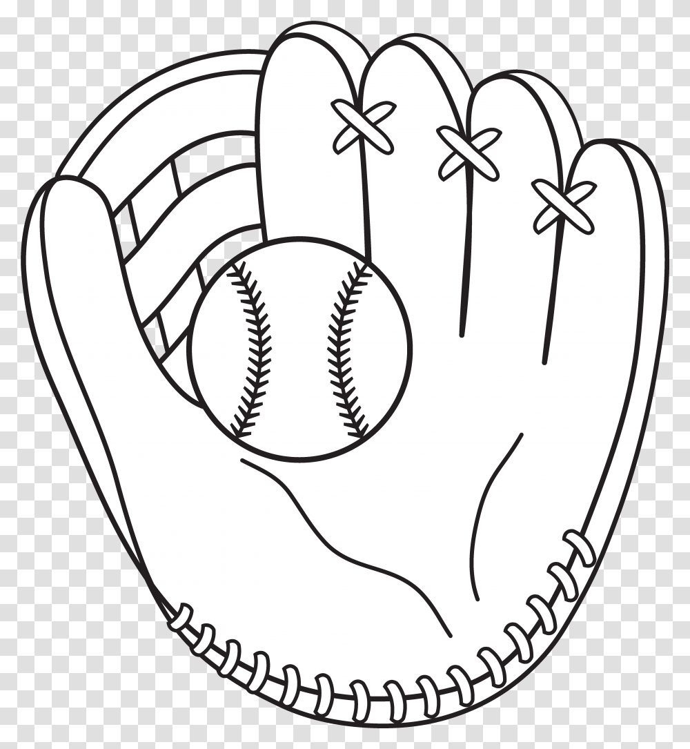 Collection Of Softball Glove Drawing Baseball Glove Drawing Of A Baseball Glove, Clothing, Apparel, Team Sport, Sports Transparent Png