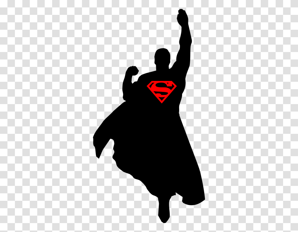 Collection Of Superman Silhouette Vector Download Them And Try, Triangle, Logo, Trademark Transparent Png