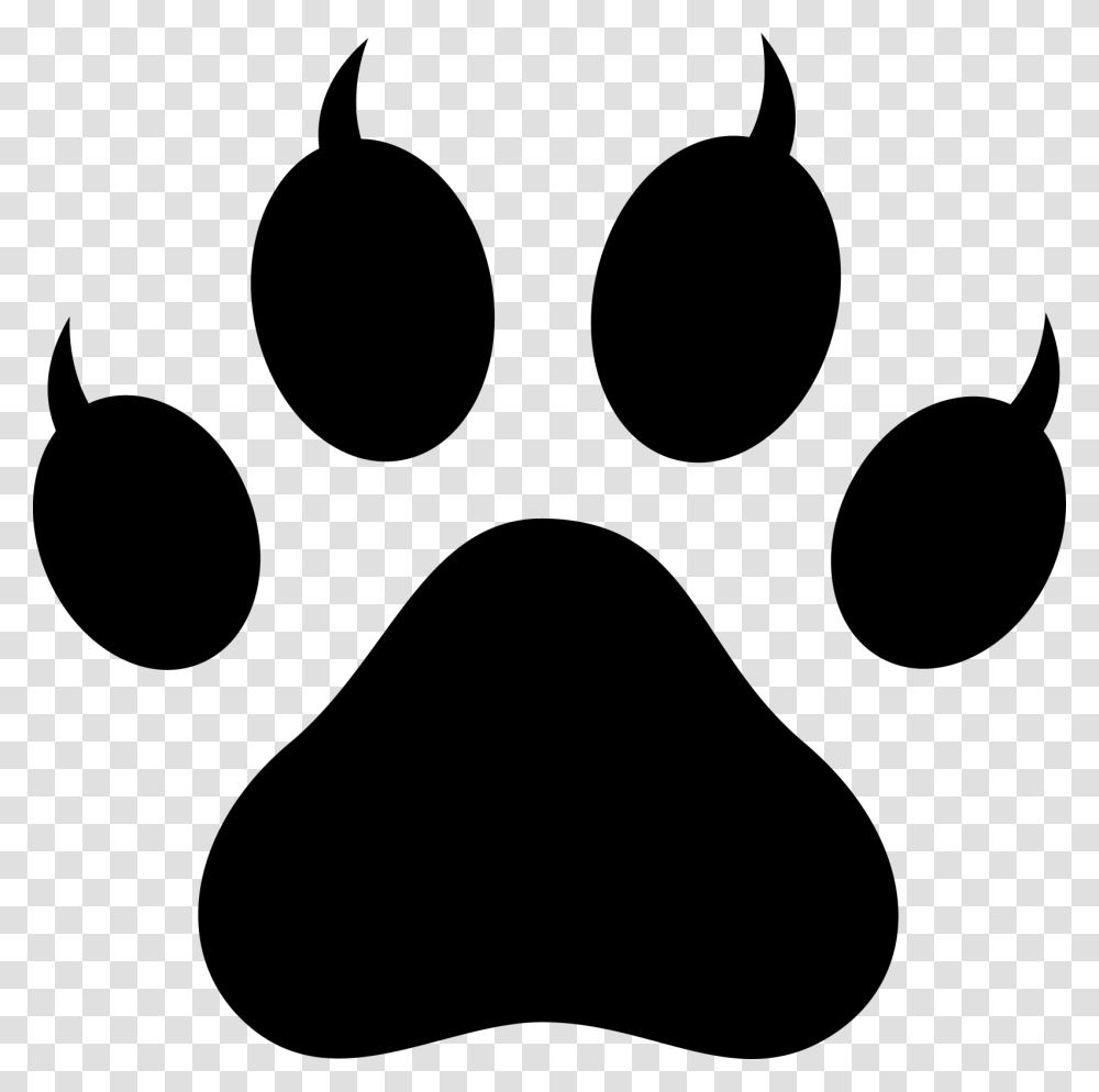 Collection Of Tiger Paw Silhouette Download Them And Try To Solve, Gray, World Of Warcraft Transparent Png
