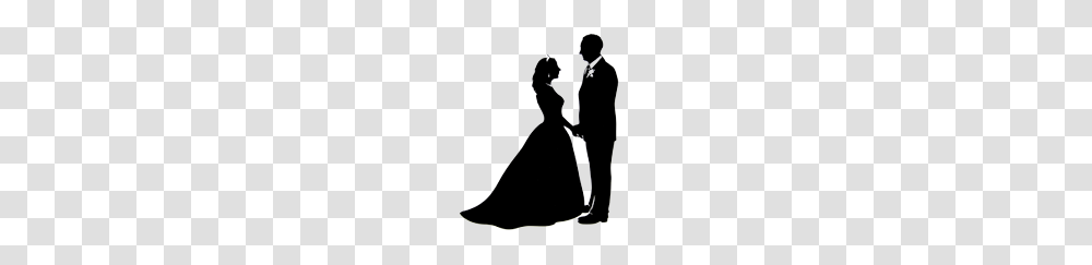 Collection Of Wedding Couple Silhouette Clip Art Download Them, Person, Leisure Activities, Dance Pose, Dress Transparent Png