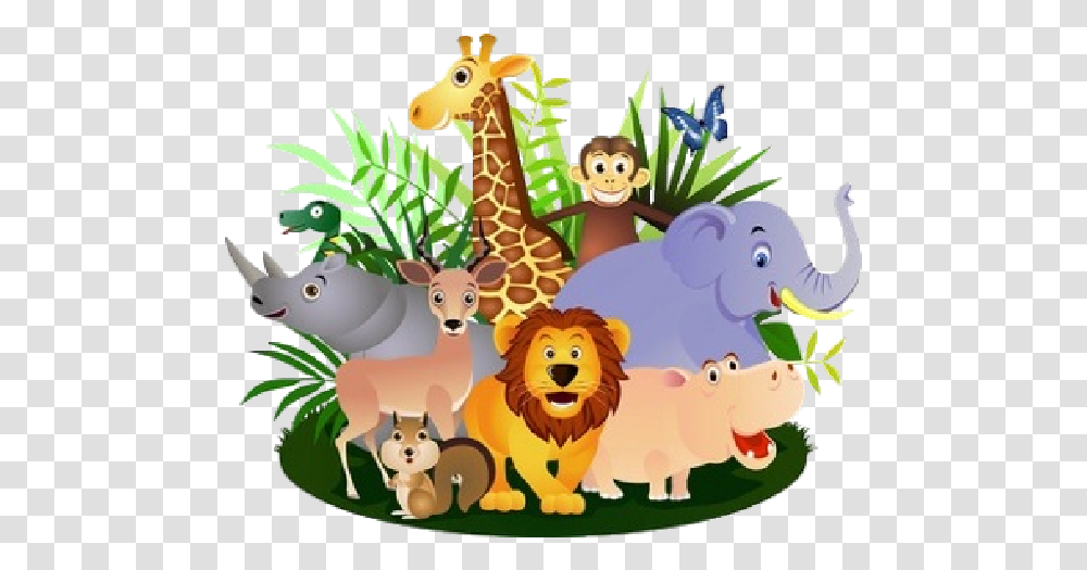 Collection Of Wild Animals Clipart Group Of Animals Clipart, Mammal, Wildlife, Leisure Activities Transparent Png