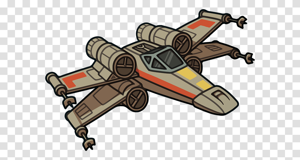 Collection Of X Wing Fighter Clipart High Quality Star Wars X Wing Cartoon, Transportation, Vehicle, Aircraft, Railway Transparent Png