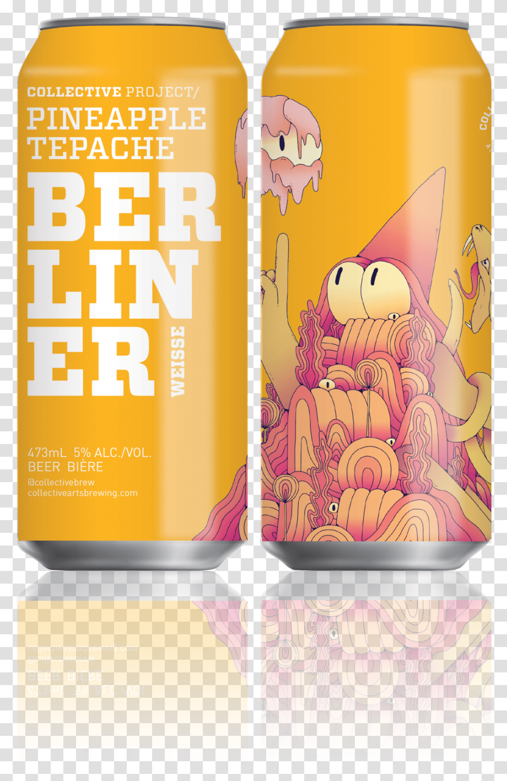 Collective Arts Pineapple Tepache Berliner Illustration, Advertisement, Poster, Paper Transparent Png