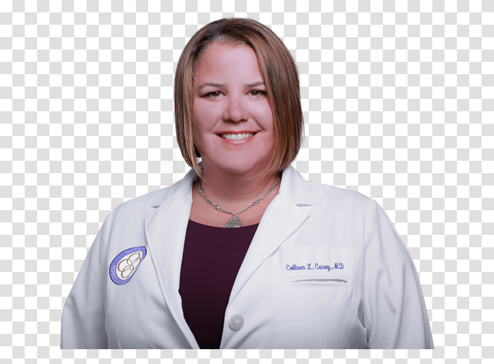 Colleen Casey Woman, Apparel, Lab Coat, Necklace Transparent Png