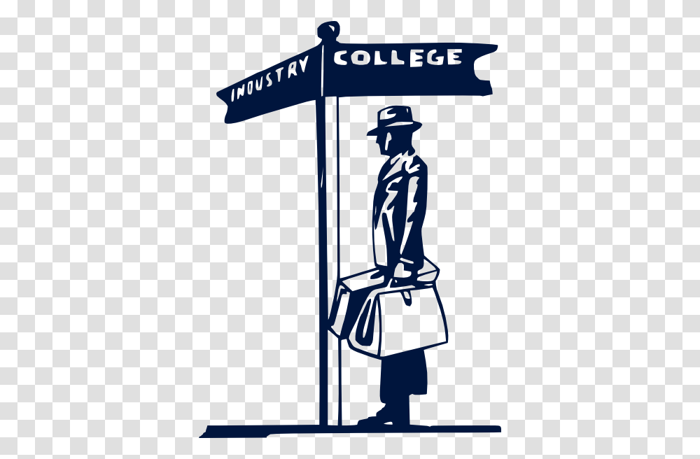 College Clipart, Silhouette, Bag Transparent Png