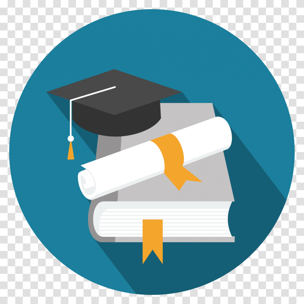 College Degree And Graduation Cap Graduation, Label, Document, Diploma Transparent Png