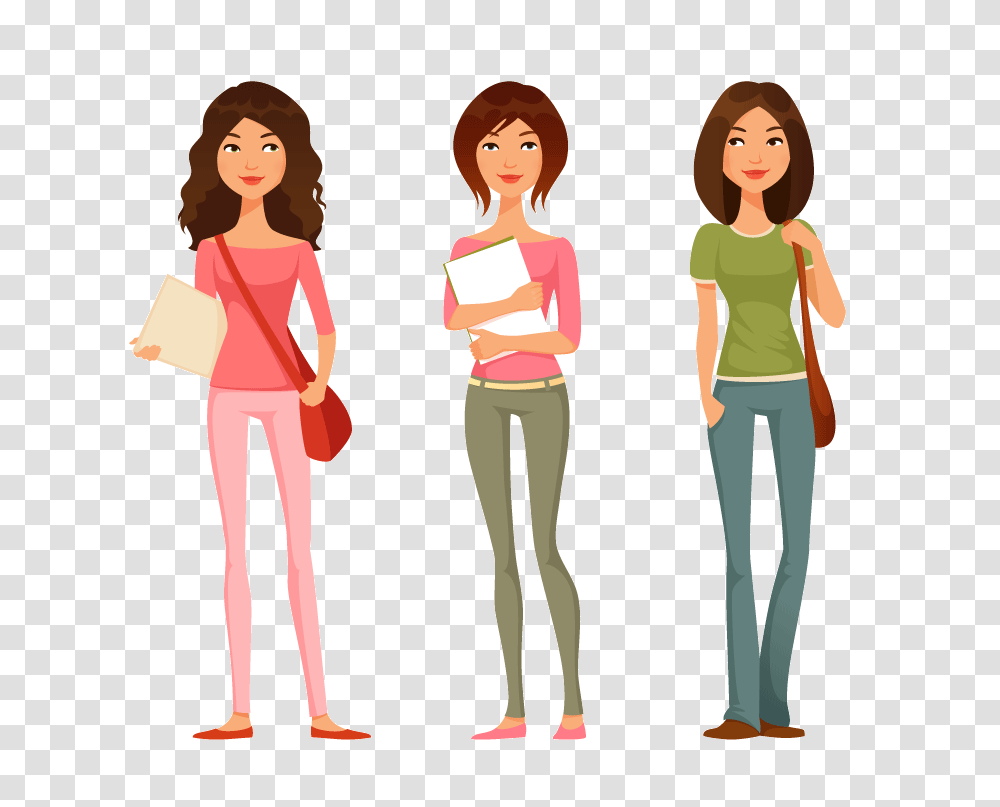 College Function With Girl Students Clipart Clip Art Images, Person, Female, Doll, Toy Transparent Png