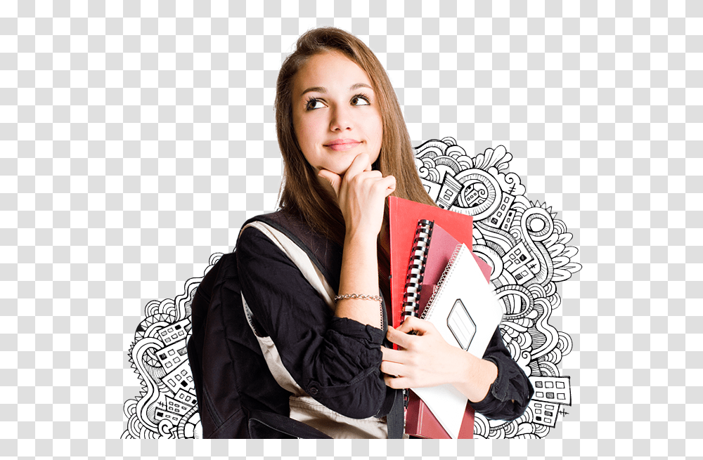 College Girl Hd, Person, Human, Female Transparent Png