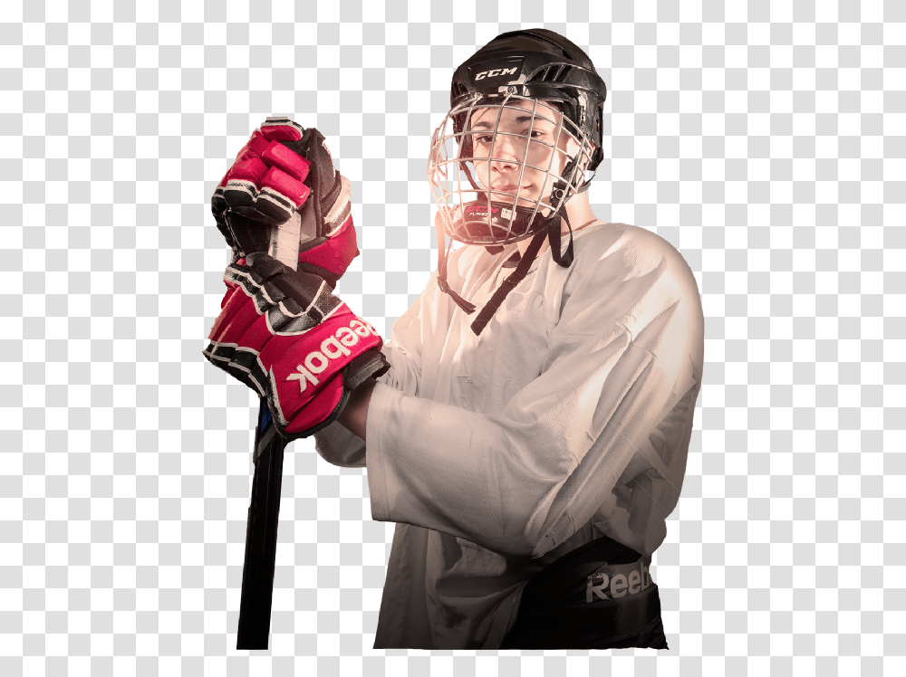 College Ice Hockey, Apparel, Helmet, Person Transparent Png