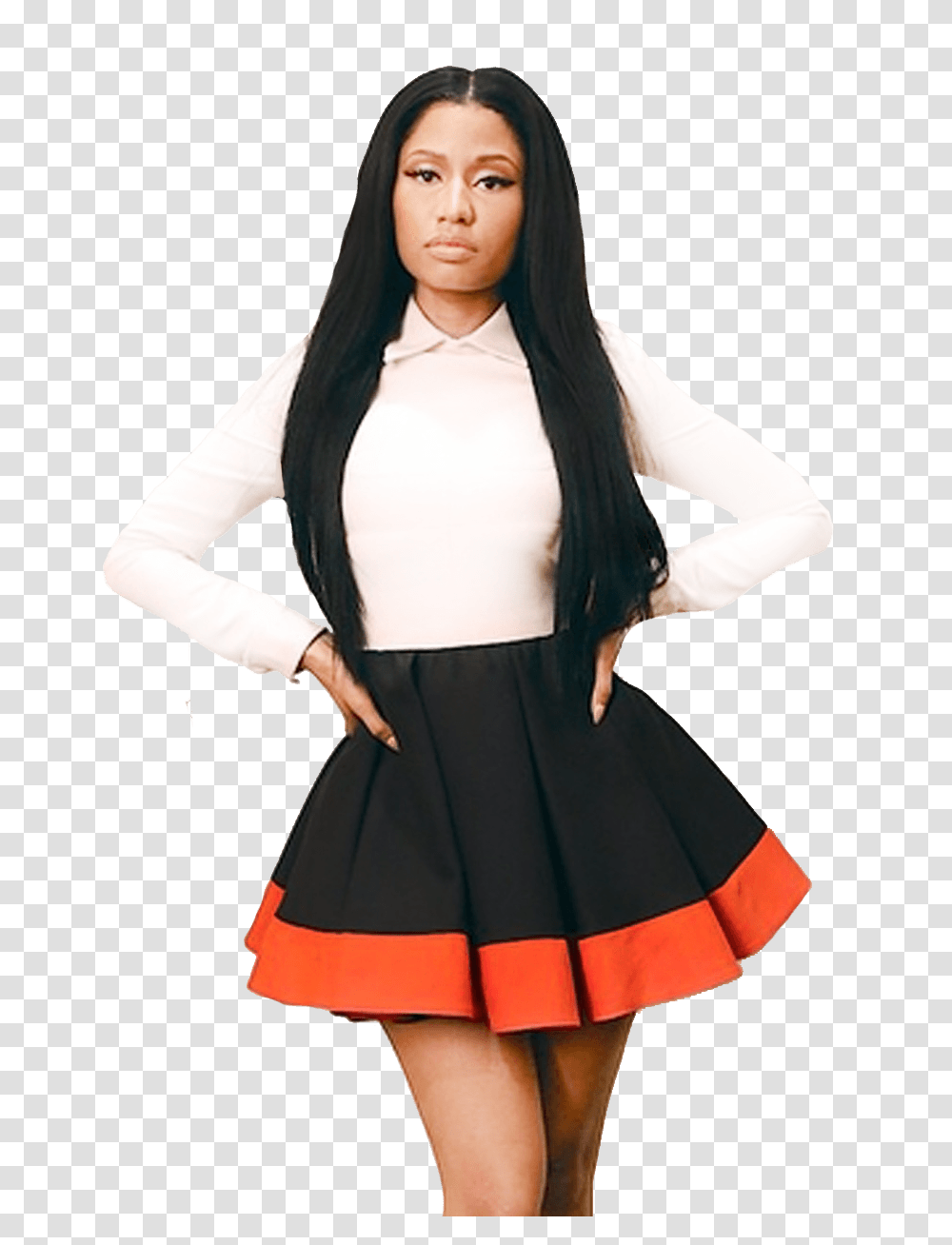 College Nicki Minaj, Skirt, Sleeve, Female Transparent Png