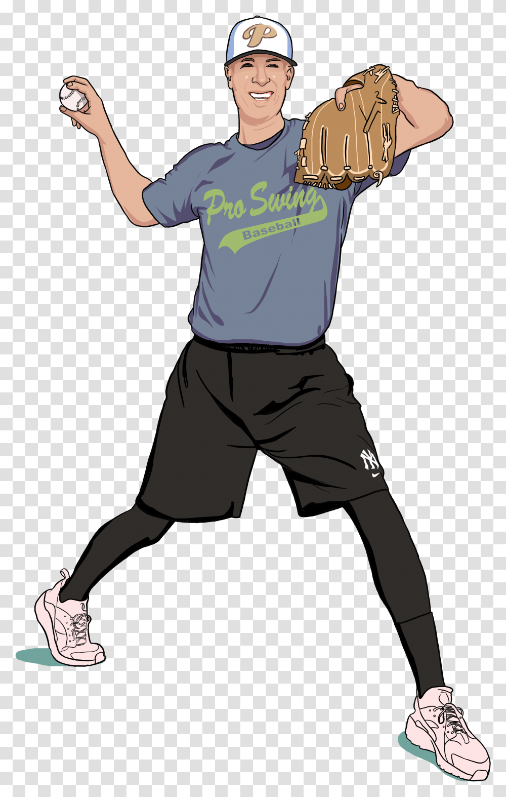 College Softball, Person, Shorts, People Transparent Png