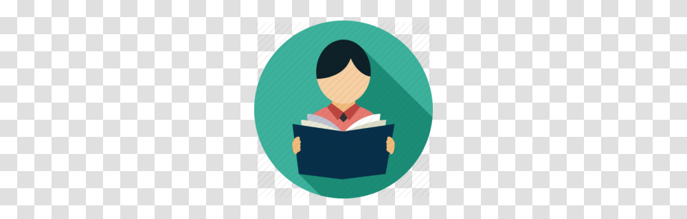 College Student Person Clipart, Reading, Book, Female, Poster Transparent Png
