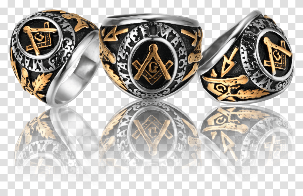 College Style 18k Gold Freemason Ring, Accessories, Accessory, Jewelry, Wristwatch Transparent Png
