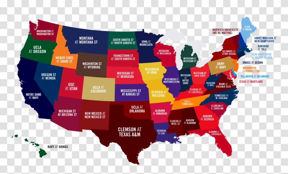 Colleges In United States, Map, Diagram, Plot, Atlas Transparent Png