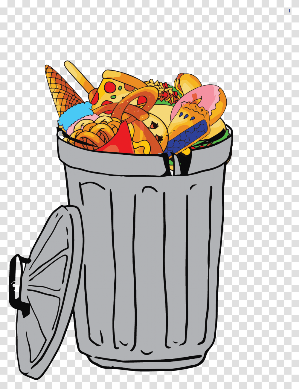 Colleges Make Effort To Reduce Food Waste Across Campus Food Waste Clipart, Can, Tin, Trash Can Transparent Png