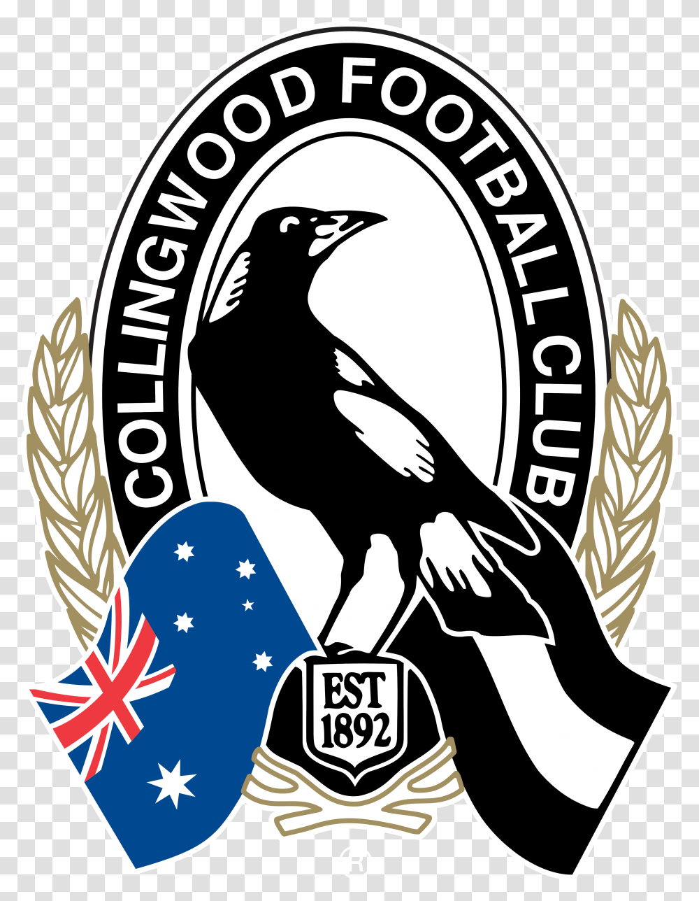 Collingwood Magpies Collingwood Football Club, Bird, Animal, Symbol, Eagle Transparent Png
