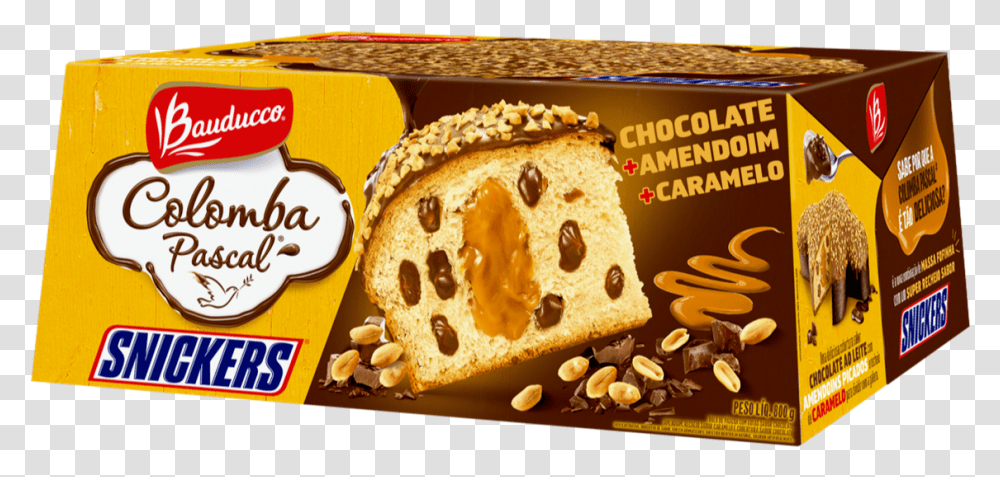 Colomba Pascal Bauducco Sabor Snickers Snickers, Plant, Nut, Vegetable, Food Transparent Png