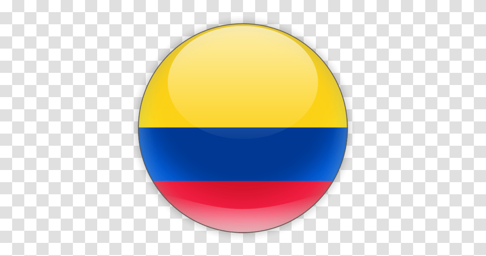 Colombia Bandeira No Crculo, Sphere, Balloon Transparent Png