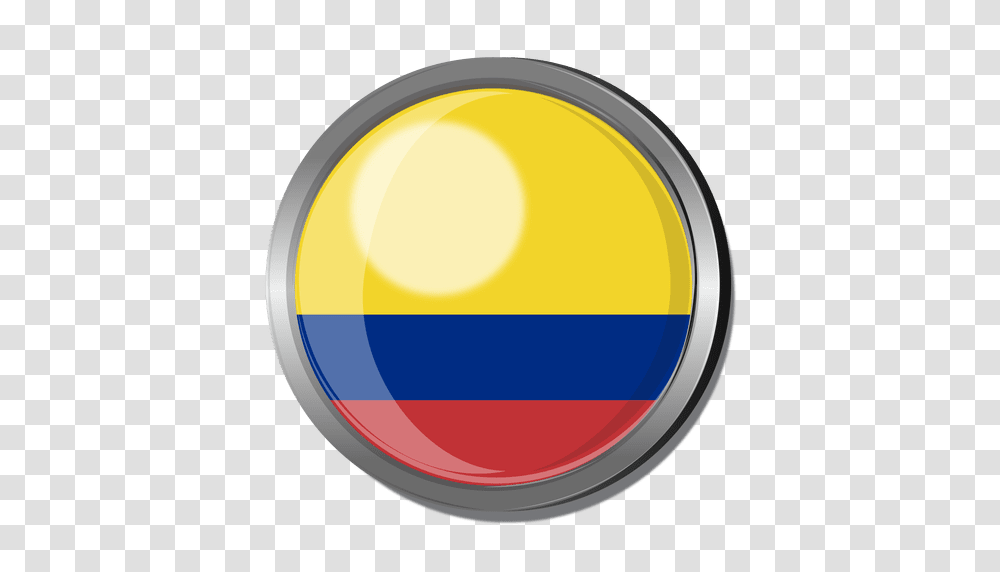 Colombia Flag Badge, Sphere, Light, Tape, Window Transparent Png