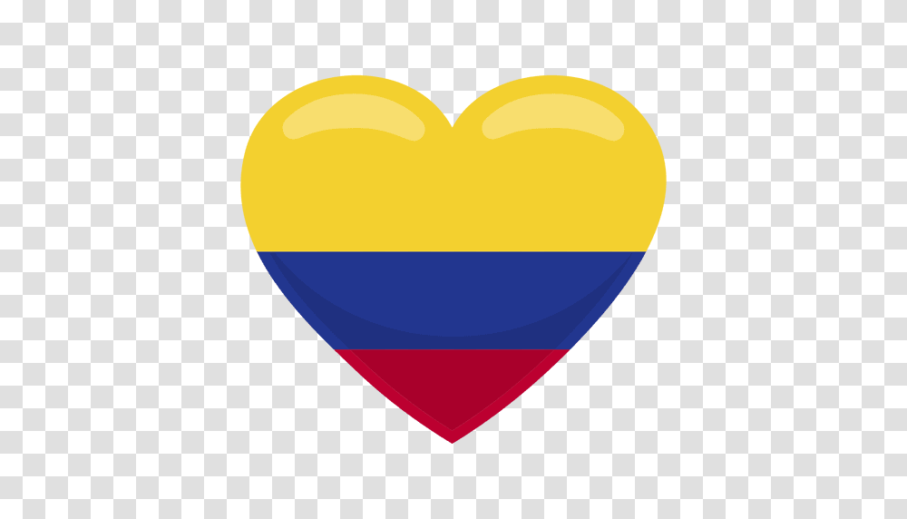 Colombia Heart Flag, Ball, Balloon, Tennis Ball, Sport Transparent Png