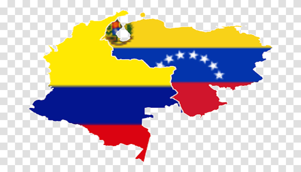 Colombian And Venezuelan Flags, Map, Diagram, Plot, Atlas Transparent Png