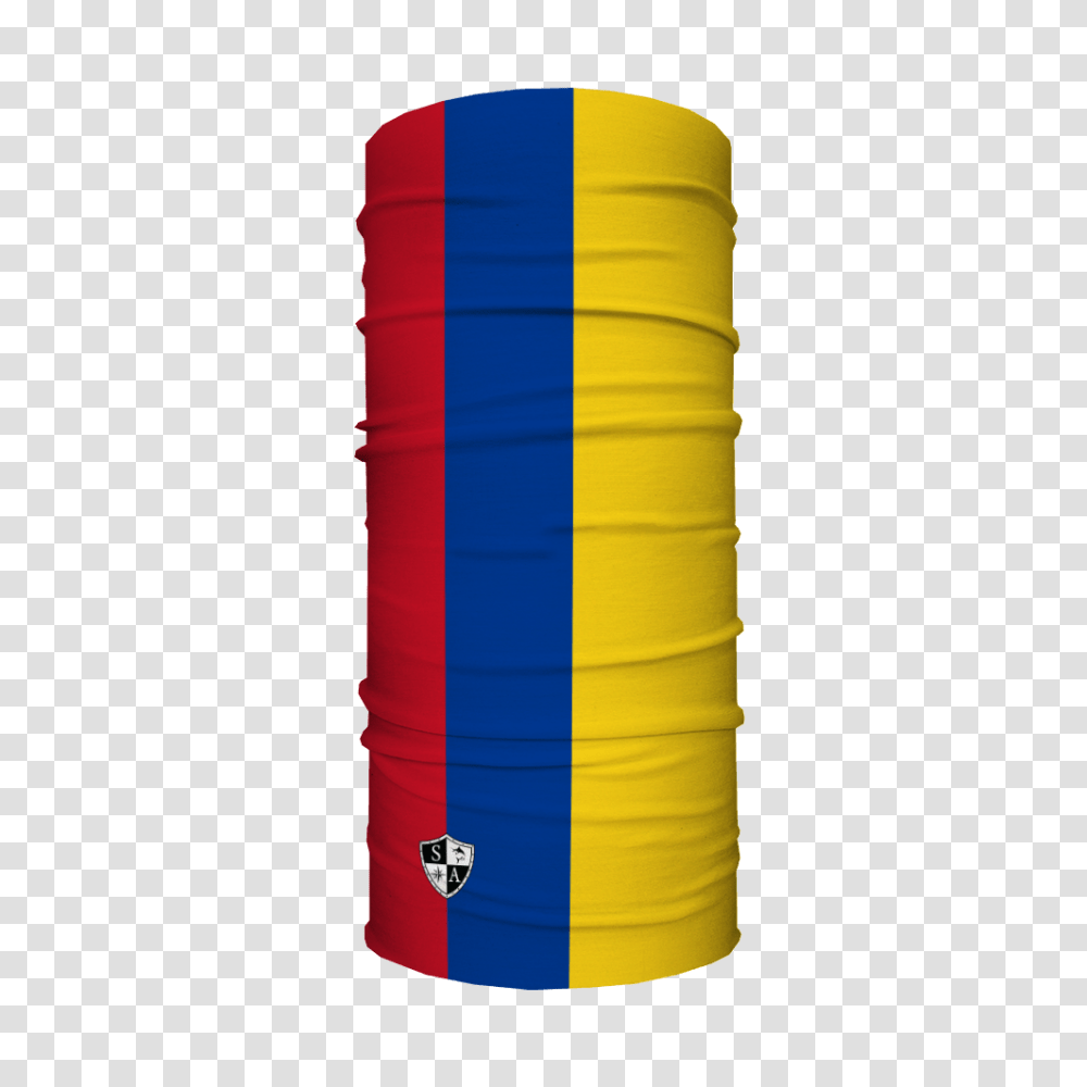 Colombian Flag Face Shield Colombia Neck Gaiter, Barrel, Cylinder, Keg, Rain Barrel Transparent Png