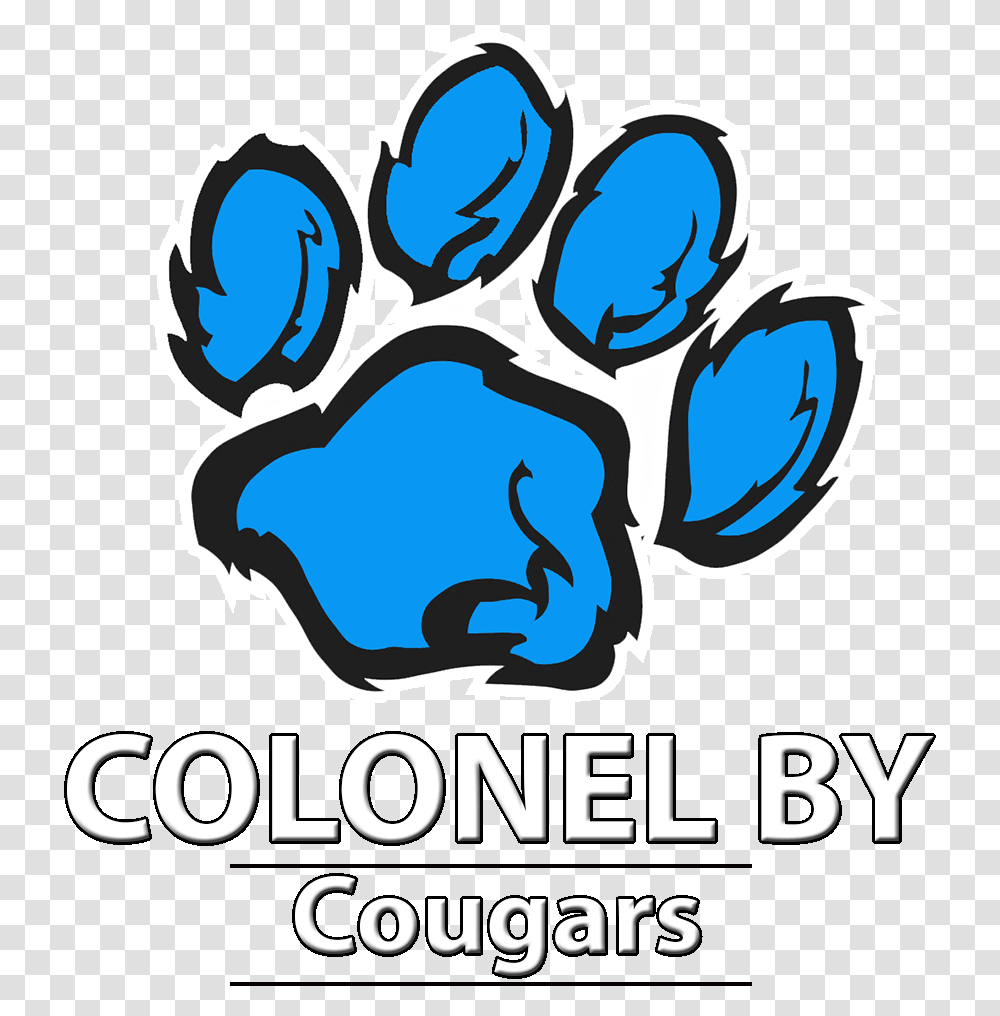 Colonel By Cougar Paw Cartoons Colonel By Cougars Logo, Label, Poster, Advertisement Transparent Png