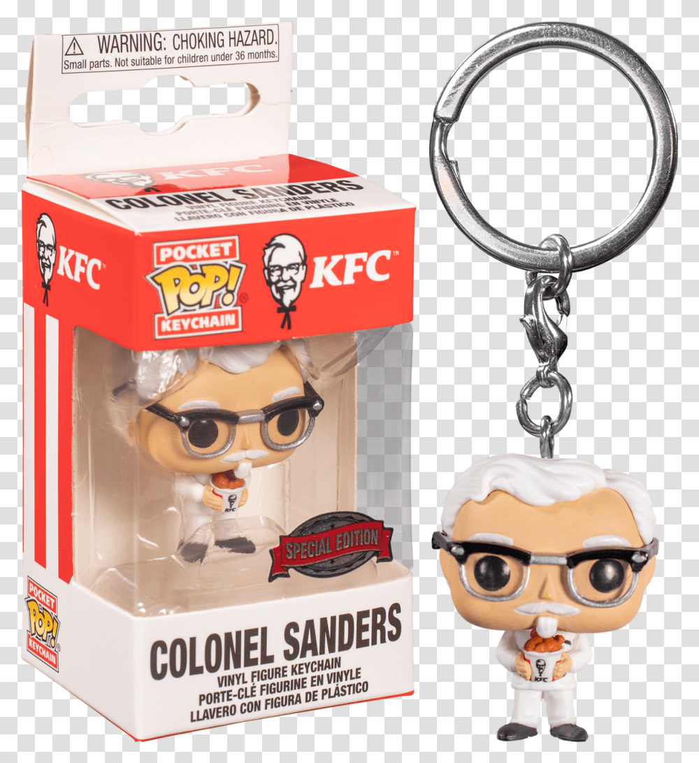 Colonel Sanders Pocket Pop Vinyl Keychain All Might Funko Pop Keychain, Sunglasses, Accessories, Accessory, Pendant Transparent Png